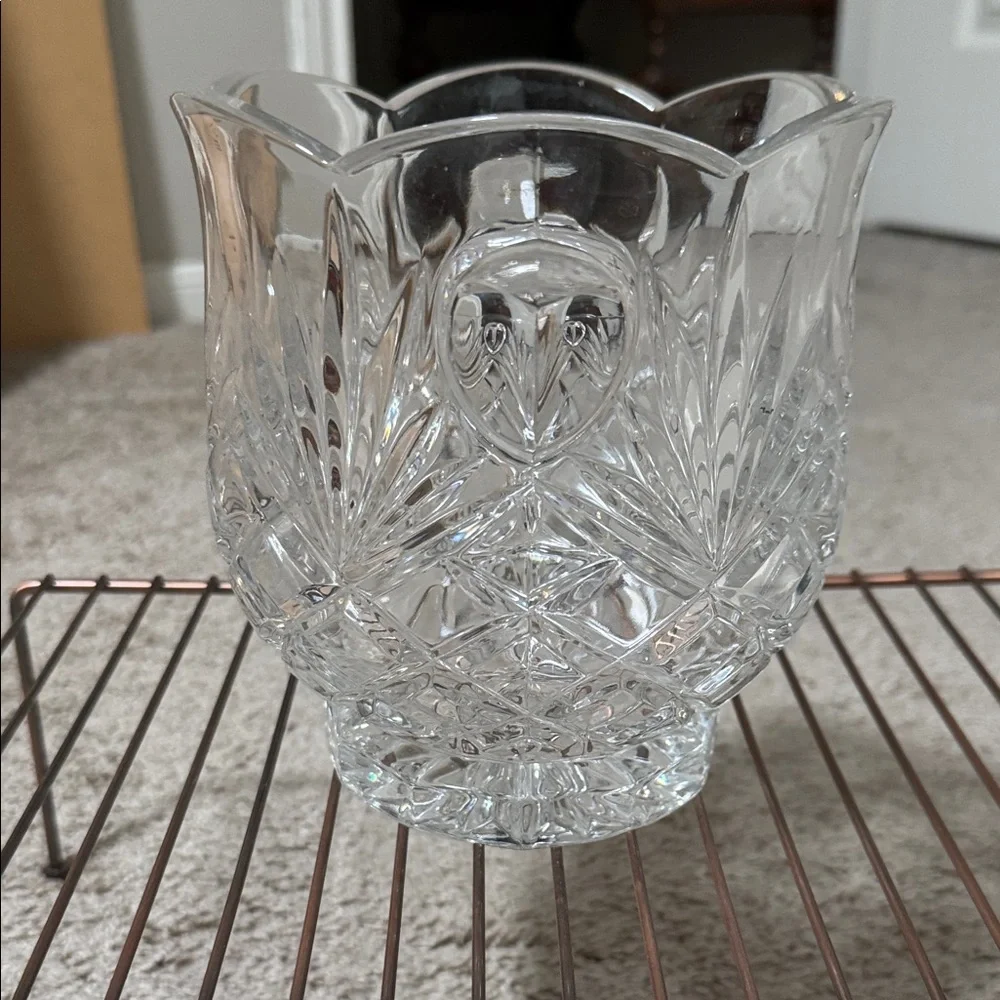 Elegant Vintage Cut Crystal Vase